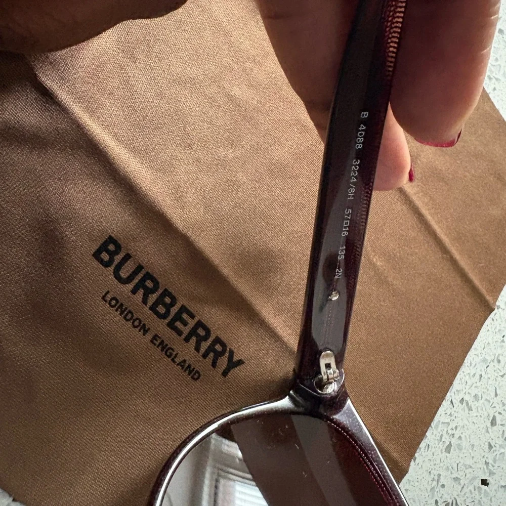 BURBERRY Plum Cat Eye Sunglasses - Picture 10 of 12